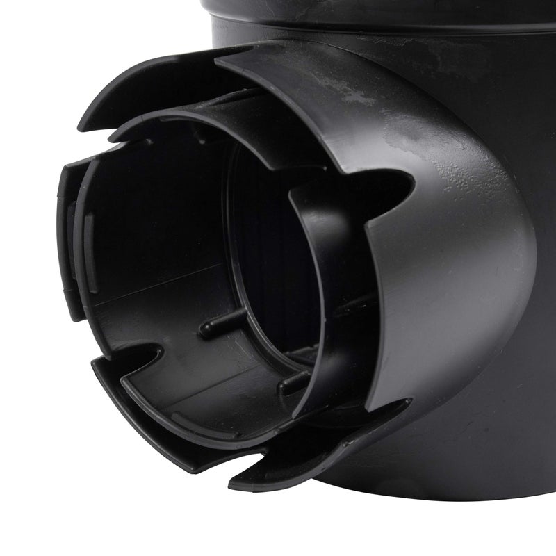 NDS 201 Round Spee-D Catch Basin Drain, 2 Outlets, Connects to 3-Inch and 4-Inch Drain Pipes, Manages Light Water Flows, 6-Inch, Plastic, Black - Image 5